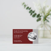 Carte De Visite Comptable CPA Services Comptables (Debout devant)
