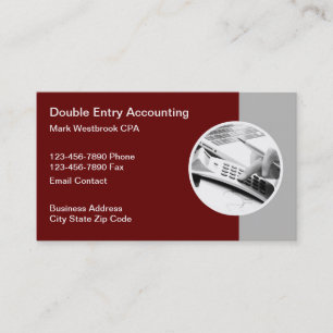 Carte De Visite Comptable CPA Services Comptables