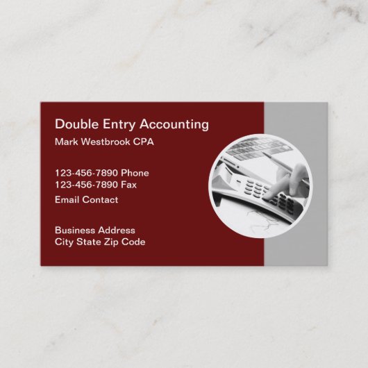 Carte De Visite Comptable CPA Services Comptables (Devant)