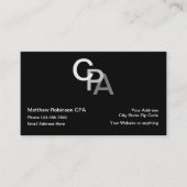 Carte De Visite Comptable CPA Style Monogramme (Devant)