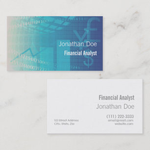Carte De Visite Comptable d'analyste financier