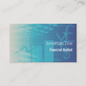 Carte De Visite Comptable d'analyste financier (Devant)