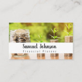 Carte De Visite Comptable de planificateur financier professionnel (Devant)