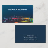 Carte de visite comptable des numéros de suivi (Devant / Derrière)