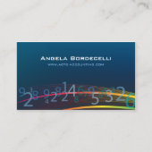 Carte de visite comptable des numéros de suivi (Devant)