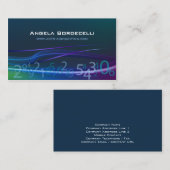 Carte de visite comptable des numéros de suivi (Devant / Derrière)