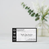 Carte de visite comptable du préparateur fiscal (Debout devant)