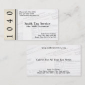 Carte de visite comptable du préparateur fiscal (Devant / Derrière)