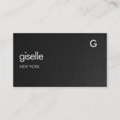 Carte De Visite Comptable Expert-Comptable CPA Code QR Faux Cuir (Devant)