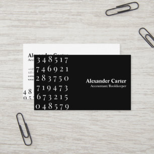 Carte De Visite Comptable & Expert-Comptable Finance Professionnel