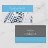 Carte De Visite Comptable fiscal comptable analyste financier comp (Devant / Derrière)