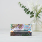 Carte De Visite Comptable fiscal et experts financiers euro argent (Debout devant)