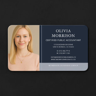 Carte de visite comptable fiscaliste CPA photo ble