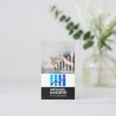 Carte De Visite Comptable | Graphique financier | Données (Debout devant)