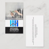 Carte De Visite Comptable | Graphique financier | Données (Devant / Derrière)