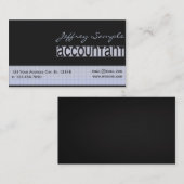 Carte De Visite Comptable gravé (Devant / Derrière)