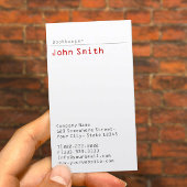 Carte de visite comptable minimal Grey Chevron