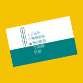 Carte De Visite Comptable moderne géométrique simple sarcelle 