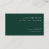 Carte De Visite Comptable moderne simple Conseiller fiscal (Devant)