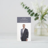 Carte De Visite Comptable photo professionnelle moderne (Debout devant)
