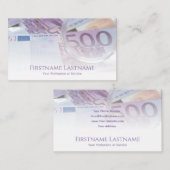 Carte de visite comptable pour experts financiers (Devant / Derrière)