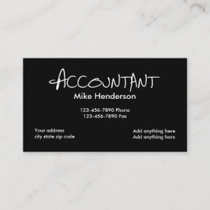 Carte De Visite Comptable professionnel