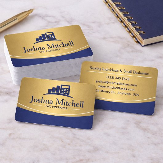 Carte De Visite Comptable professionnel en préparation de déclarat