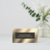 Carte De Visite Comptable professionnel Gold moderne (Debout devant)