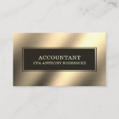 Carte De Visite Comptable professionnel Gold moderne (Devant)