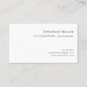 Carte De Visite Comptable professionnel simple (Devant)