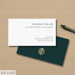 Carte De Visite Comptable professionnel simple