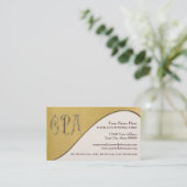 Carte De Visite Comptable public agréé Gold de l'ACP (Debout devant)