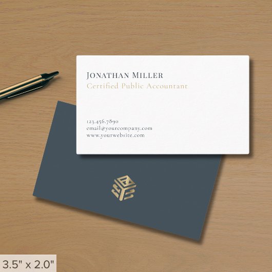 Carte De Visite Comptable public certifié Simple Professional