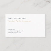 Carte De Visite Comptable public certifié Simple Professional (Devant)