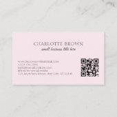 Carte De Visite Comptable Rose Professionnel de la comptabilité fi (Dos)