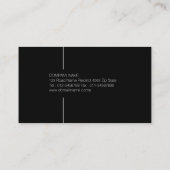 Carte De Visite Comptable Services financiers Black Elegant (Dos)