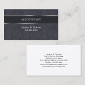Carte De Visite Comptable Shiny Stripe Accounting (Devant / Derrière)