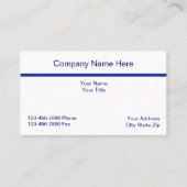 Carte de visite comptable simple (Devant)