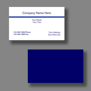 Carte de visite comptable simple