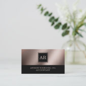 Carte De Visite Comptable simple et élégant (Debout devant)