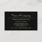 Carte De Visite Comptable Simple Violet Avec Élégant Monogramme (Dos)