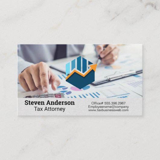 Carte De Visite Comptable Travailler sur les finances (Devant)