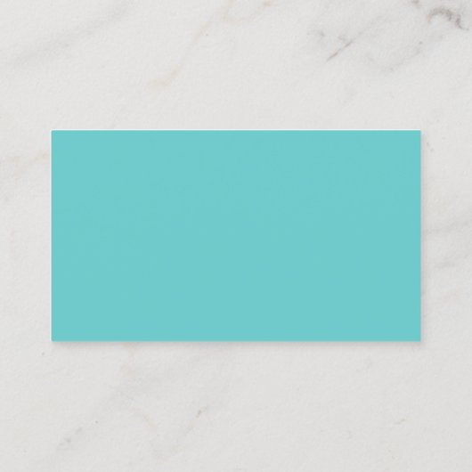 Carte de visite comptable Turquoise moderne (Dos)