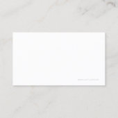 Carte De Visite Comptable utilisant une calculatrice (Dos)