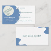 Carte De Visite Comptable/Vérificateur/comptable/comptable/Carte d (Devant / Derrière)