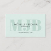 CARTE DE VISITE COMPTE SOCIAL PROFESSIONNEL DU MONOGRAMME DE COULE (Devant)