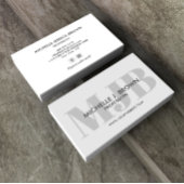 CARTE DE VISITE COMPTE SOCIAL PROFESSIONNEL DU MONOGRAMME DE COULE