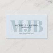 CARTE DE VISITE COMPTE SOCIAL PROFESSIONNEL DU MONOGRAMME DE COULE (Devant)
