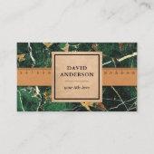 Carte De Visite Comptoir de cuisine en granit vert or (Devant)