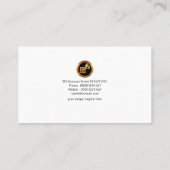 Carte De Visite Comptoir de gros caractères rouges créatifs (Dos)